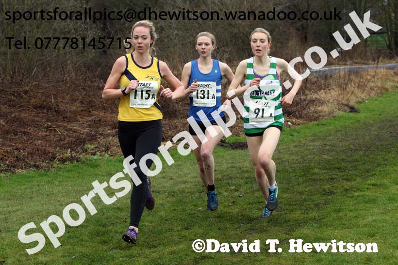 Senior and veteran womens Durham Cathedral Cross Country Relays, Maiden Castle, Durham. Photo: David T. Hewitson/Sports for All Pics